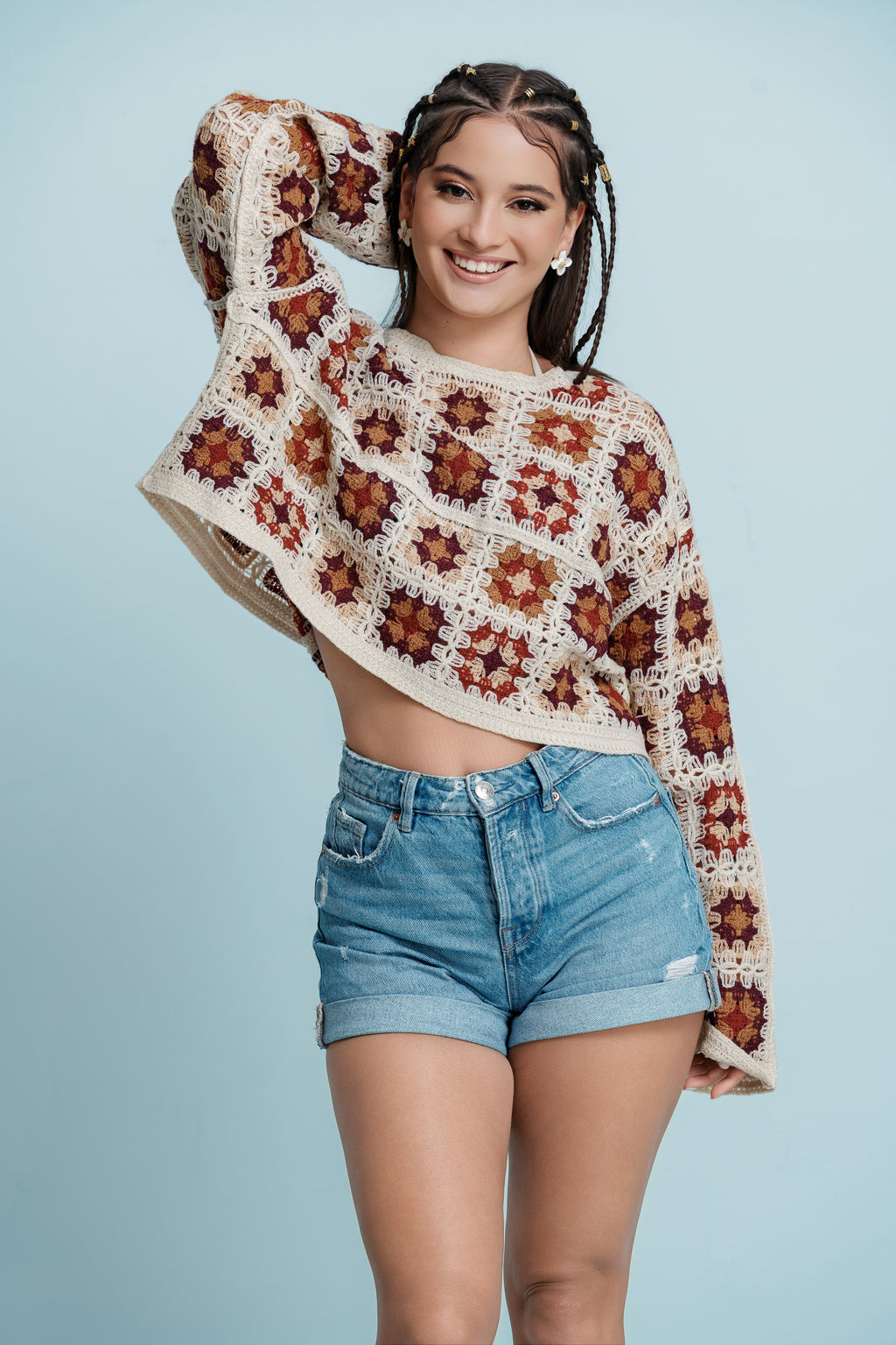 Sage petal crochet