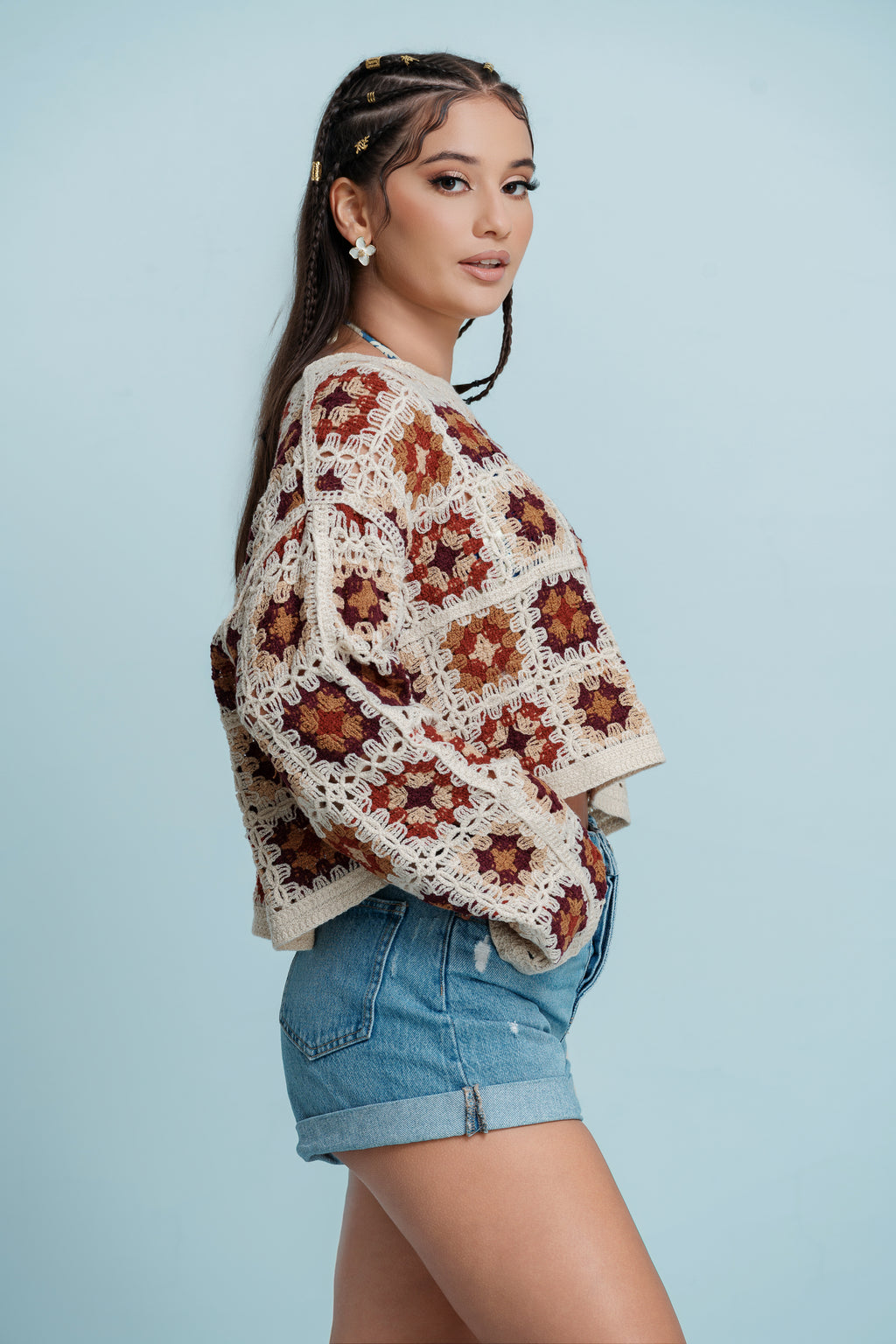 Sage petal crochet