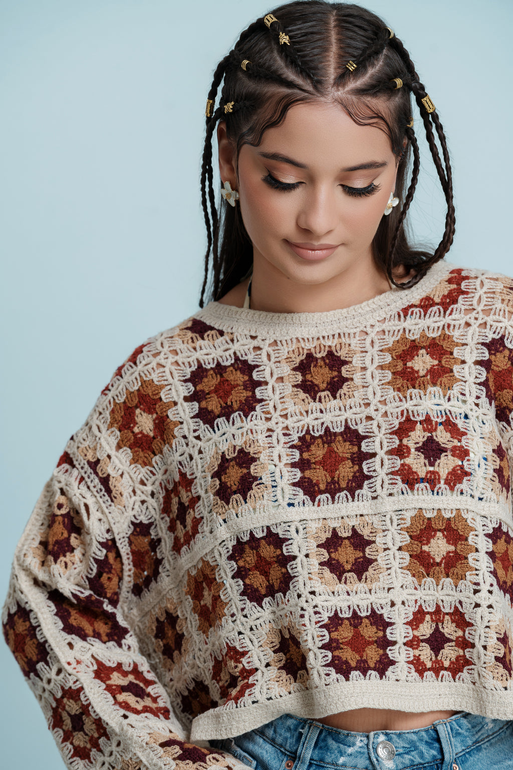 Sage petal crochet