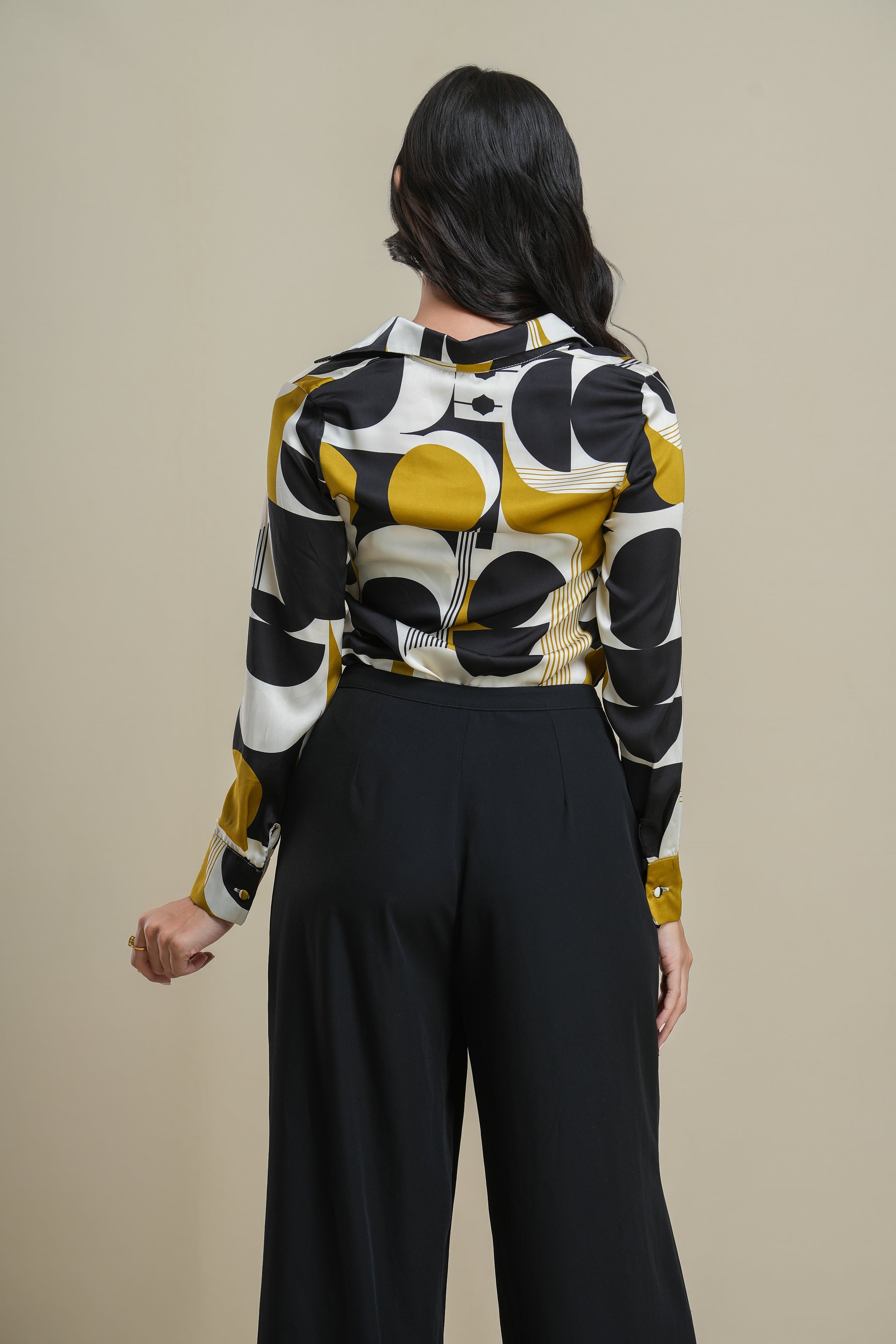 Ink whirl blouse AB94