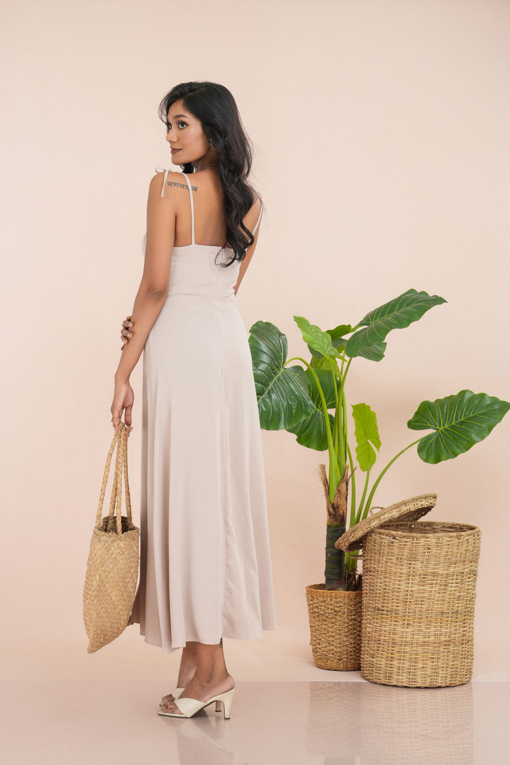 Drawstring Cami Dress