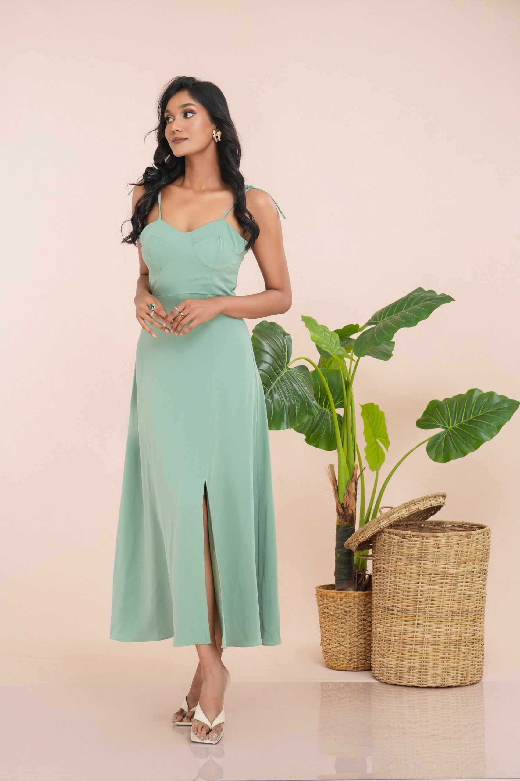 Drawstring Cami Dress