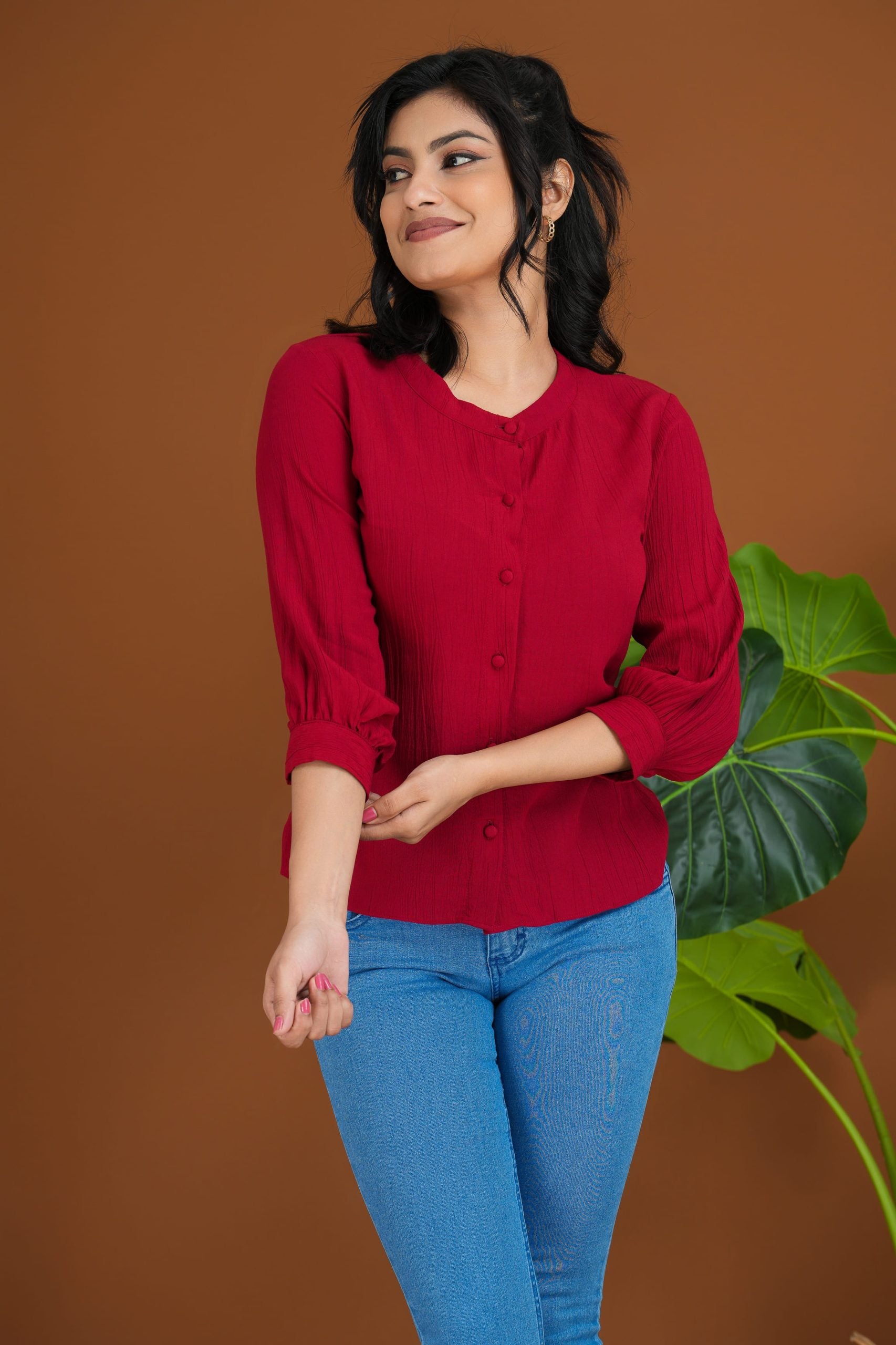 Agnes Orinda Basic Blouse
