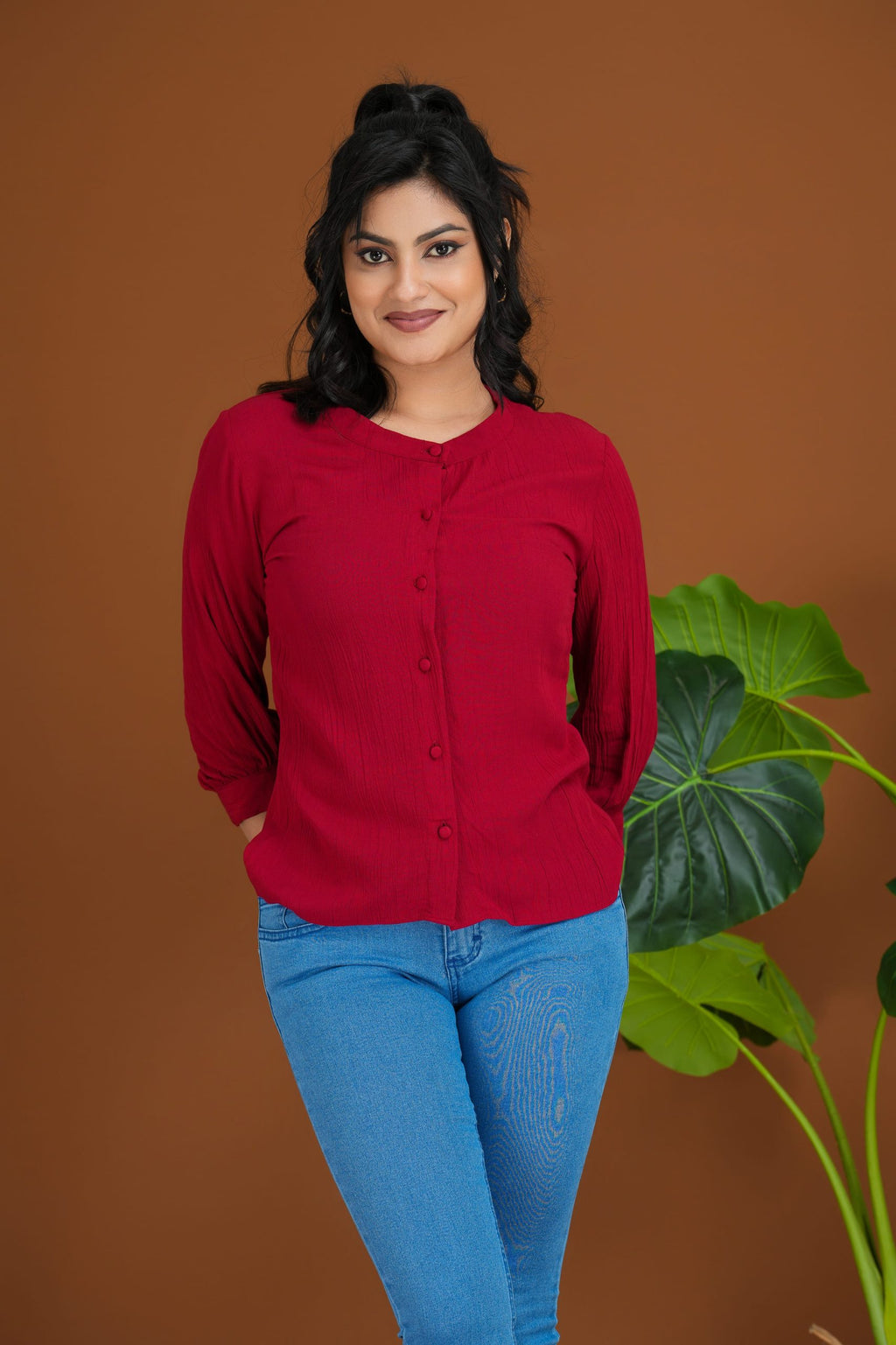 Agnes Orinda Basic Blouse