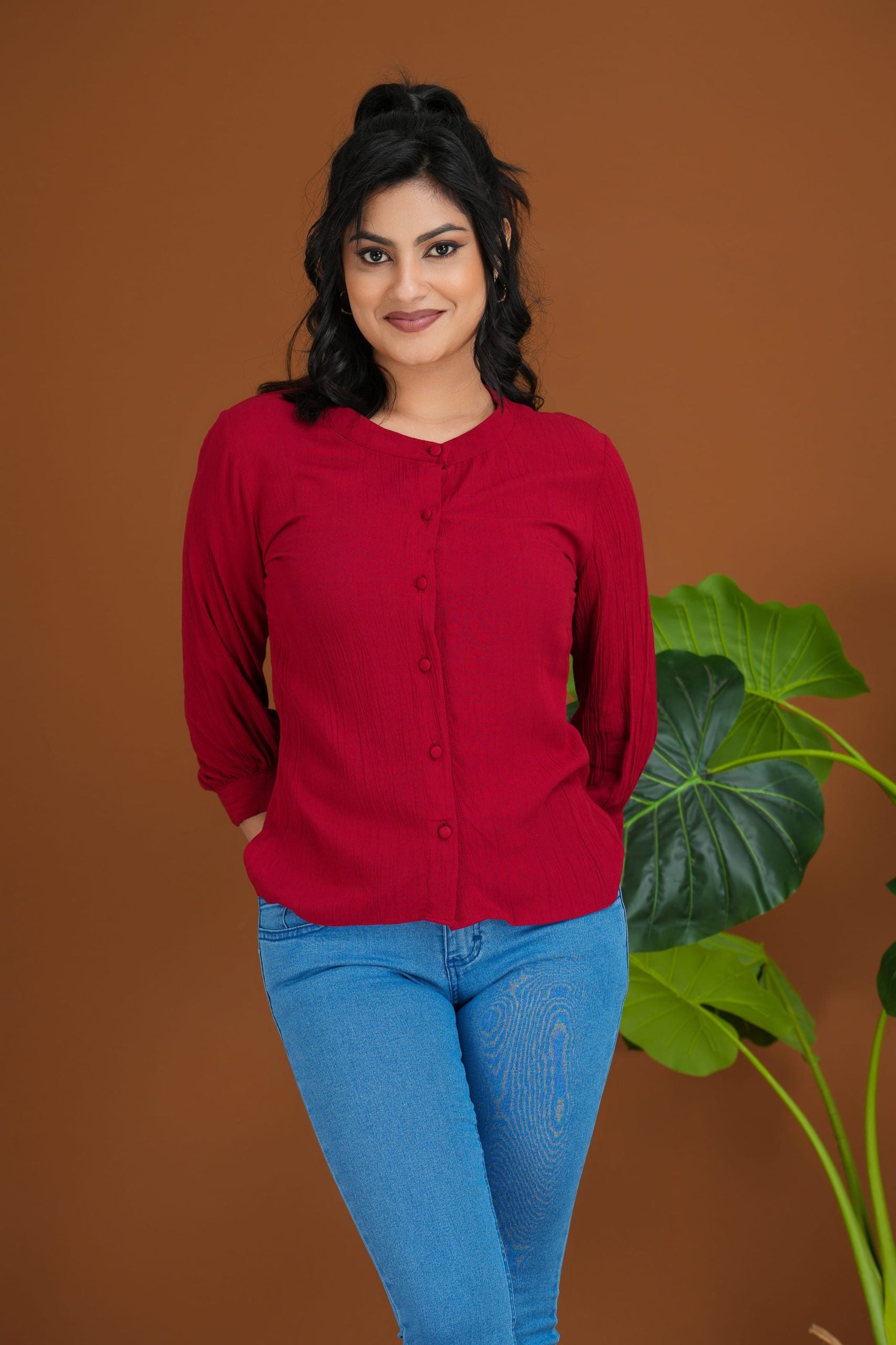 Agnes Orinda Basic Blouse