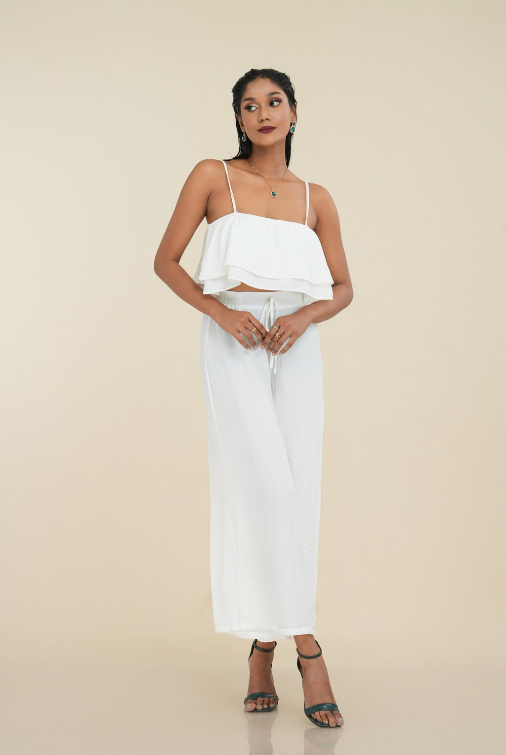 Yaura Cami Top and Wide Leg Pant