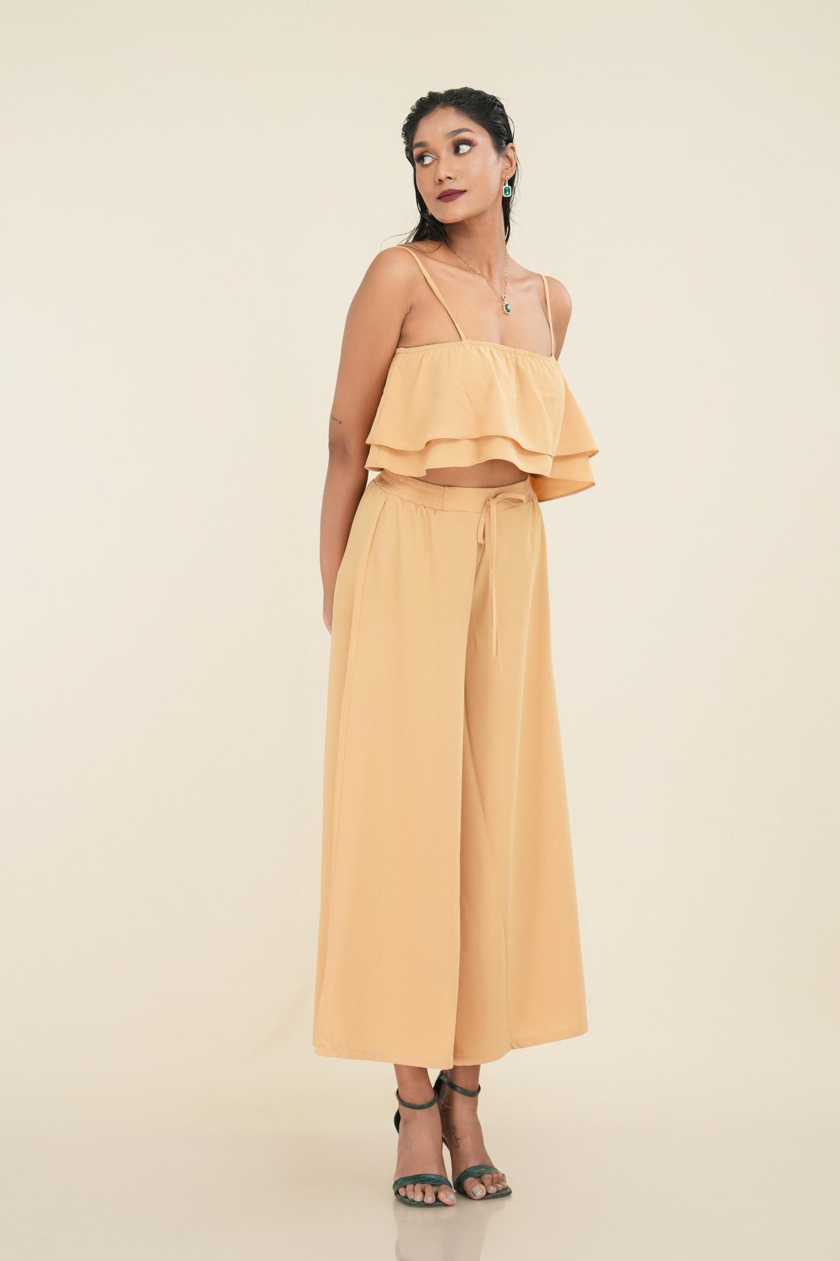Yaura Cami Top and Wide Leg Pant