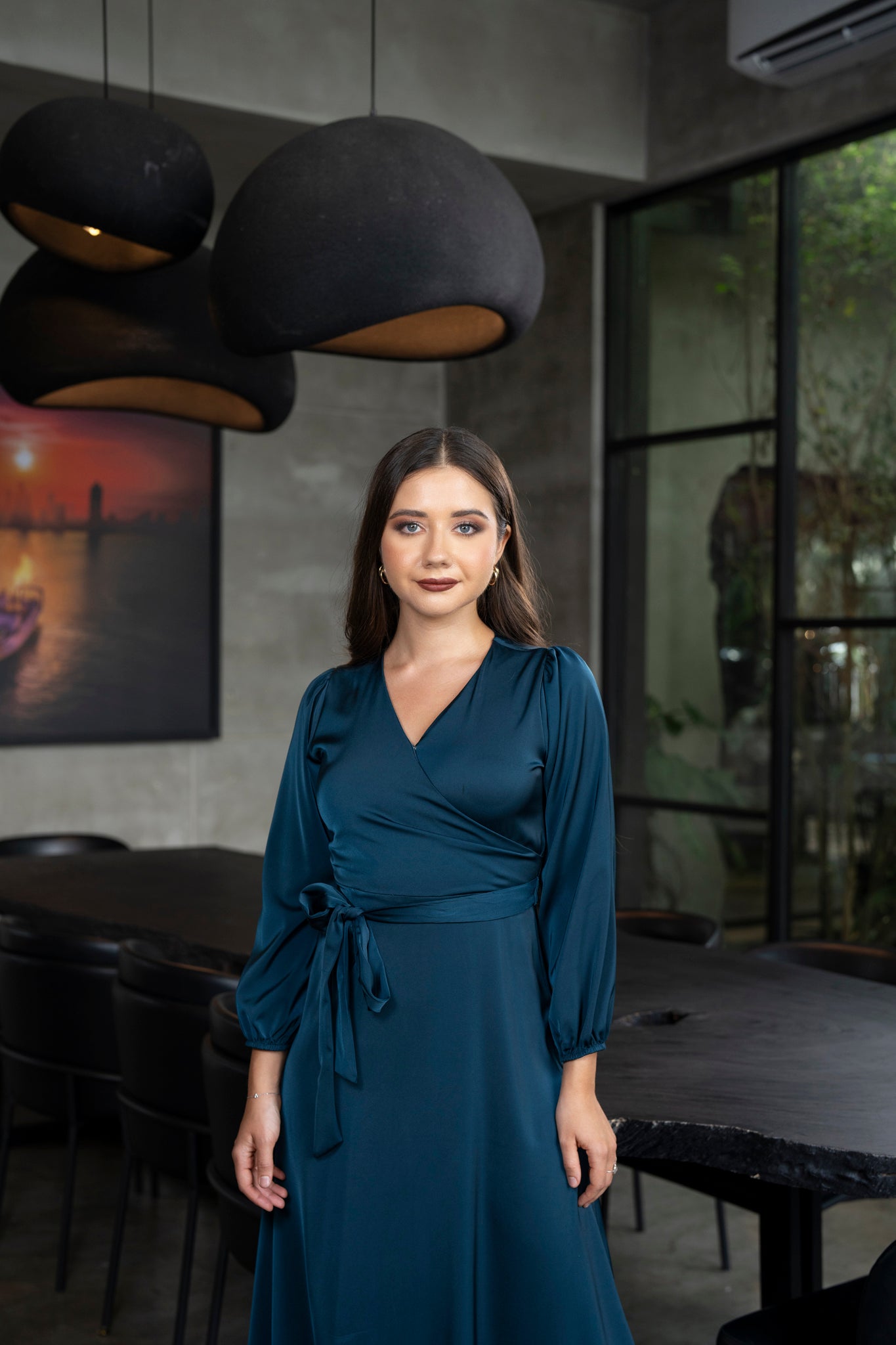 Knot Detailed Midi Dress