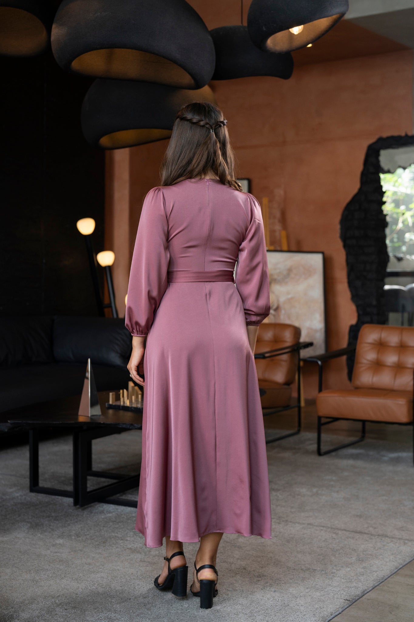 Knot Detailed Midi Dress