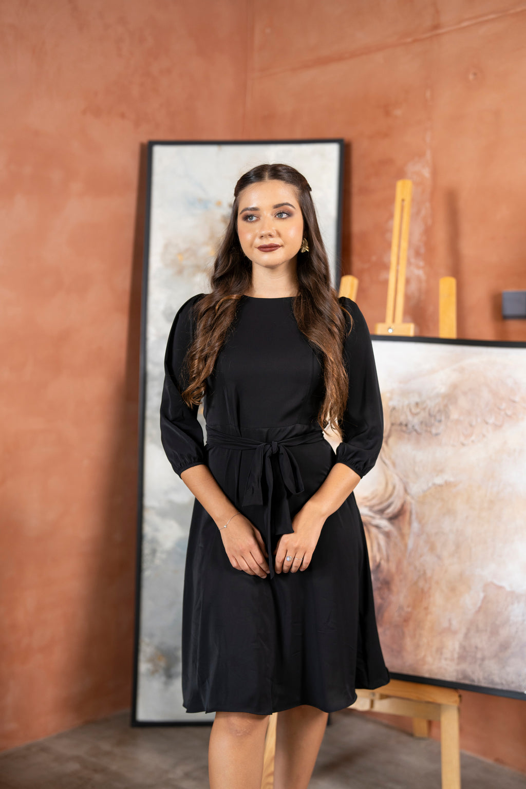 Knot Detailed MIdi Dress