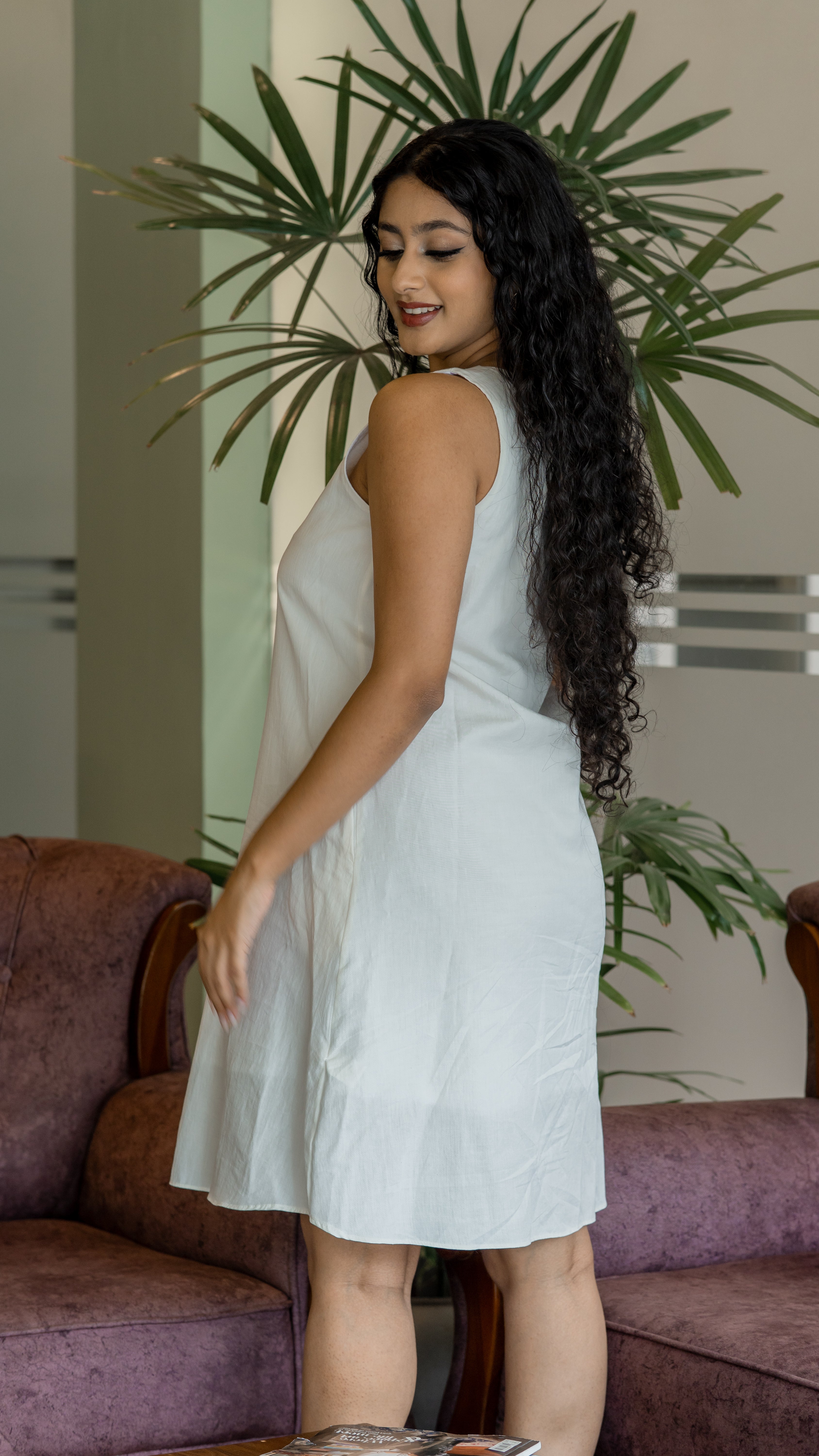 Elodie White Dress
