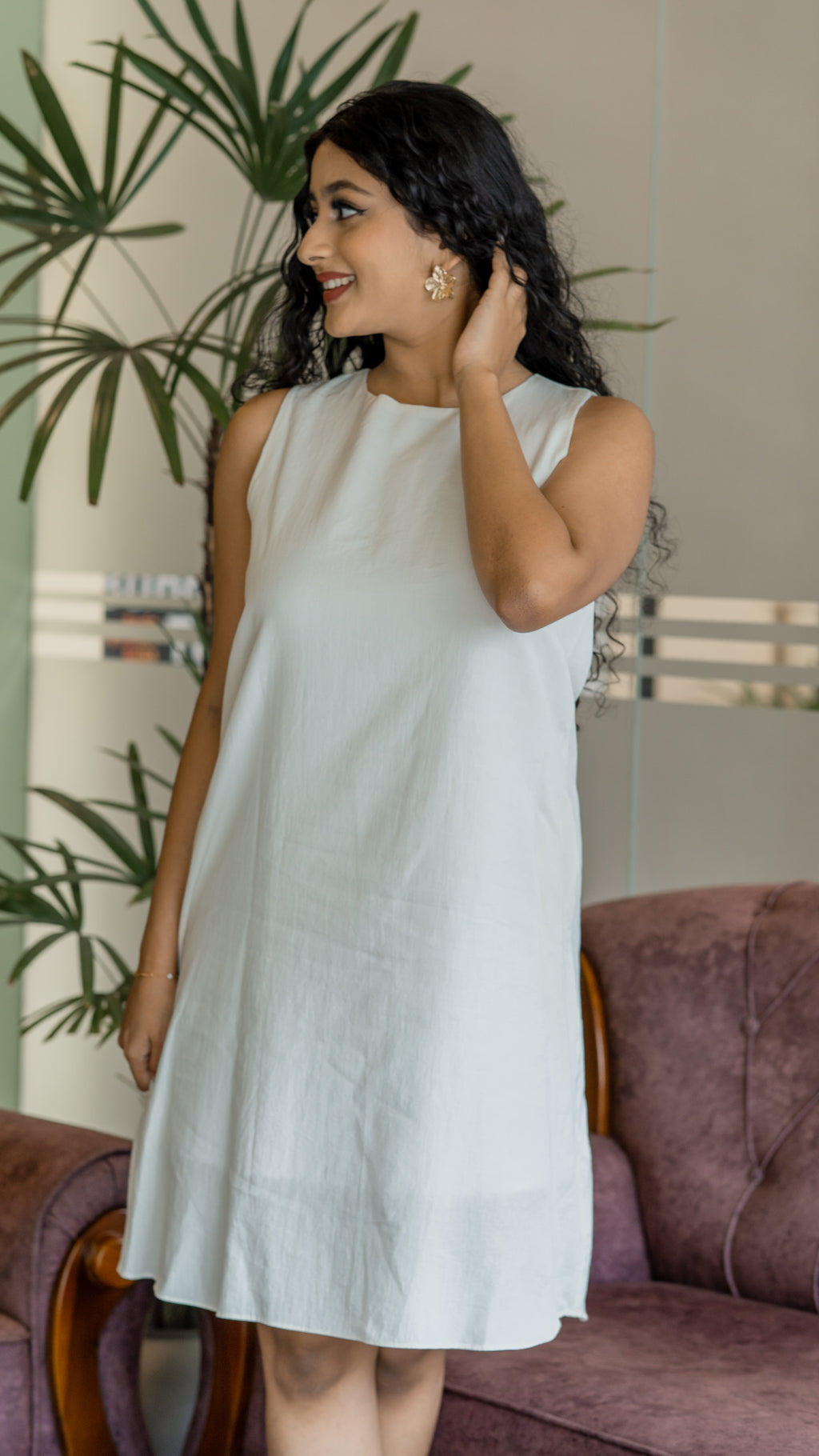 Elodie White Dress